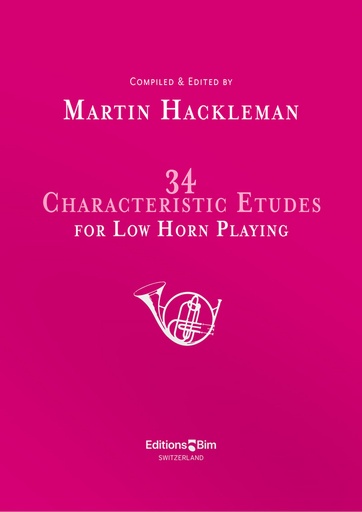 [224205] 34 characteristic Etudes for low horn playing