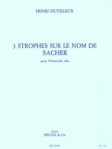 [75465] 3 Strophes sur le nom de Sacher