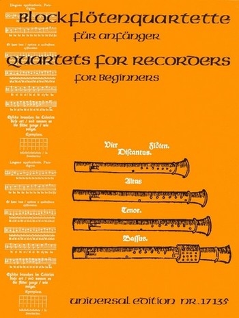 [75486] Blockflötenquartette für Anfänger