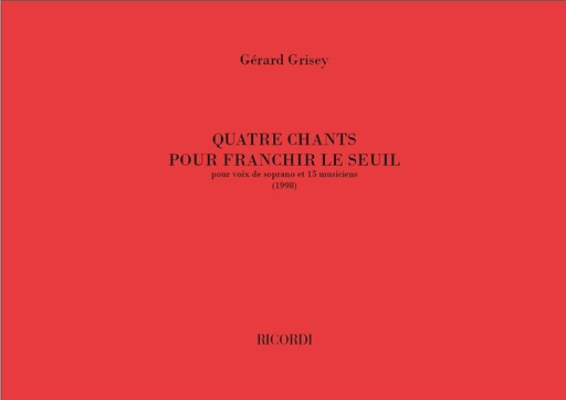 [326119] 4 Chants pour franchir le seuil
