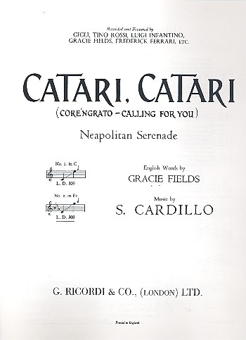 [326285] Catari Catari (Core 'ngrato)