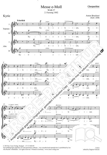 [322450] Messe e-moll,WAB 27 - 2. Fassung 1882