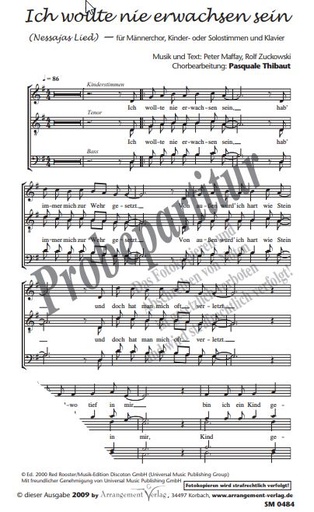 [311346] Ich wollte nie erwachsen sein (Nessajas Lied aus Tabaluga)