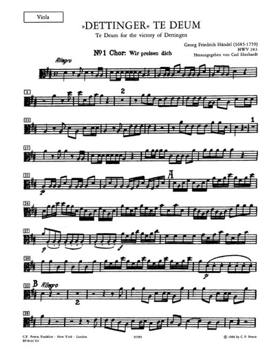 [142352] Dettinger Te Deum, HWV 283