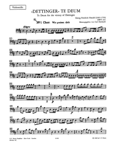 [142353] Dettinger Te Deum, HWV 283