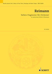 [230900] Sieben Fragmente in memoriam Roibert Schumann