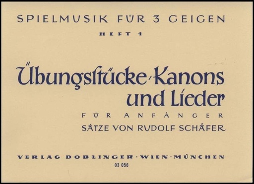 [03-00056] Spielmusik für 3 Geigen Heft 1 - 3