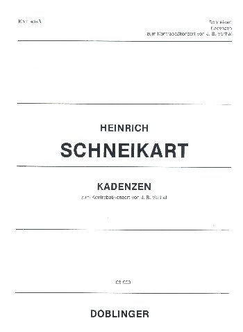 [03-00909] Kadenzen zum Kontrabaßkonzert von Johann Baptist Vanhal