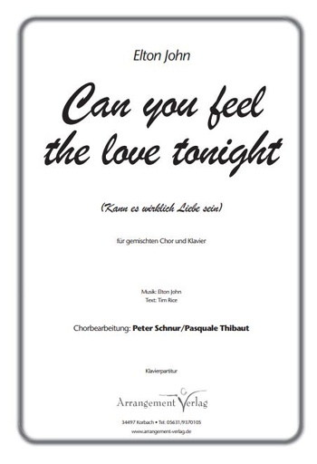 [297669] Can you feel the love tonight / Kann es wirklich Liebe sein