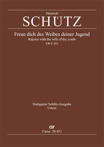 [316535] Freue dich des Weibes deiner Jugend, SWV 453