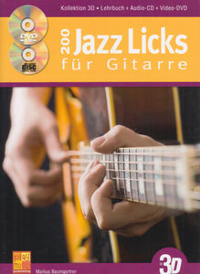 [270406] 200 Jazz Licks für Gitarre in 3D