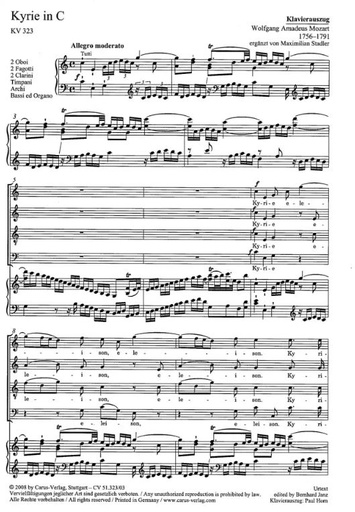 [207592] Kyrie in C, KV 323