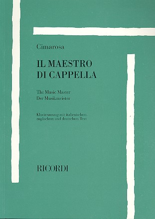 [6301] Il Maestro di Cappella (Der Musikmeister)