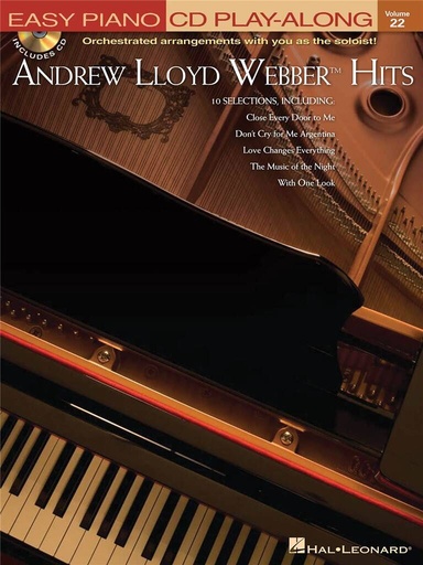 [225523] Andrew Lloyd Webber Hits - Easy Piano Play-Along Vol. 22