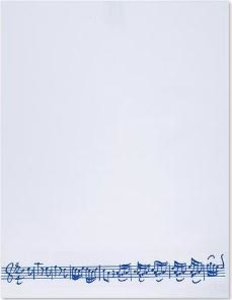 [309782] Handtuch Notenzeile Blau