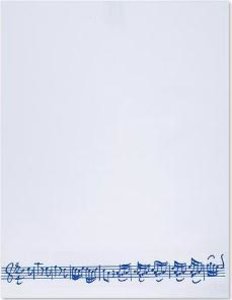 [309782] Handtuch Notenzeile Blau