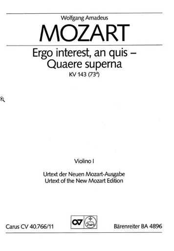 [158541] Ergo interest, an quis - Quaere superna, KV 143