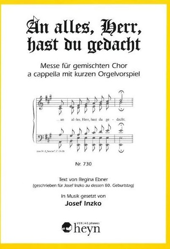 [205455] An alles, Herr, hast du gedacht