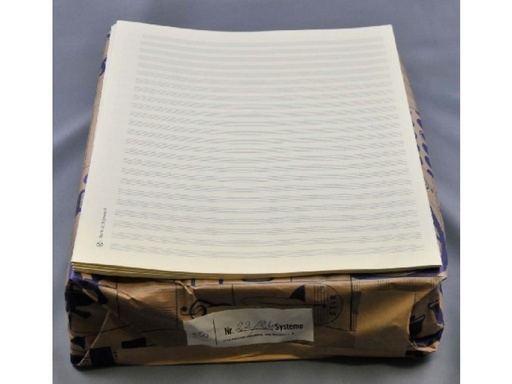 [272907] Notenpapier Großquart - 18 linig