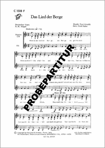 [171206] Das Lied der Berge ( La Montanara )