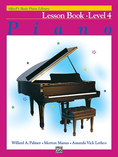 [296773] Alfred's Basic Piano Library 4 Lesson Book