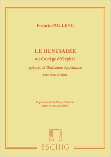 [189302] Le Bestiaire ou Cortege d'Orphee