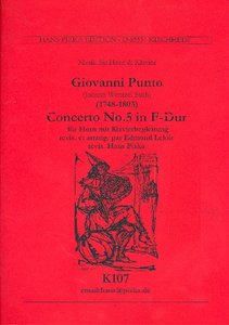 [290842] Hornkonzert Nr. 5 F-Dur (1785)