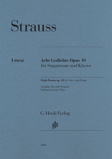 [HN-01460] Acht Gedichte op. 10 - tiefe Stimme