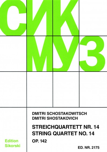 [86476] Streichquartett Nr. 14 op. 142