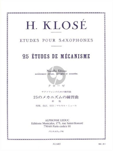 [53301] 25 Etudes de Mecanisme