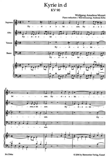 [178910] Kyrie in d, KV 90