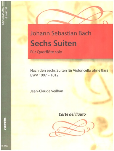 [19597] 6 Suiten BWV 1007-1012 nach den 6 Suiten für Cello