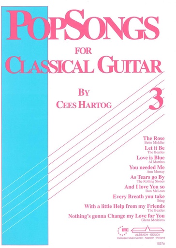 [78013] Pop Songs for Classical Guitar Band 3