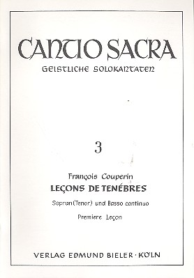 [93880] Lecons de tenebres, Premiere lecon pour le Mercredy