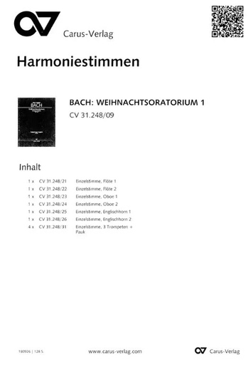 [163507] Weihnachtsoratorium Teil I - III, BWV 248