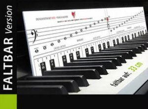 [09-00737] Klaviatur mit Herz - faltbar
