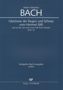 [288527] Gleichwie der Regen und Schnee vom Himmel fällt, BWV 18