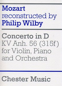 [276656] Concerto D-Dur KV Anh. 56 (315f) in der Bearbeitung für Violine, Klavier und Orchester