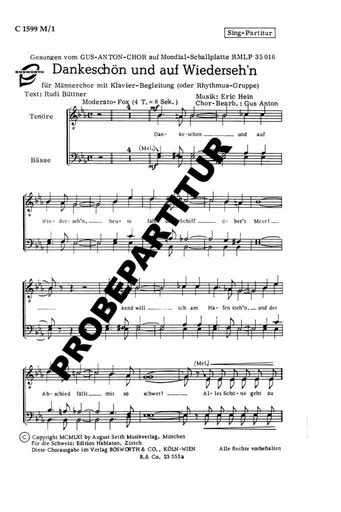 [193284] Dankeschön und auf Wiederseh'n