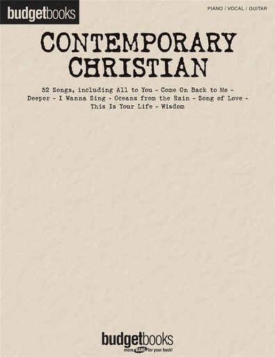 [251902] Contemporary Christian - Budget Books