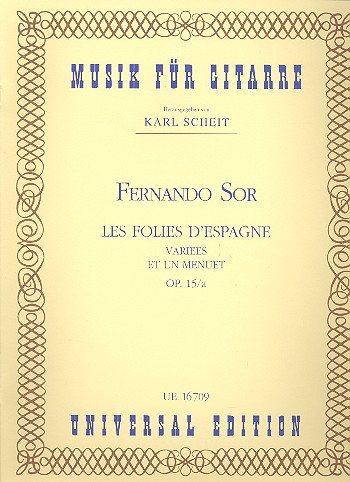 [80394] Les Folies d'espagne variees et un menuet op. 15/a