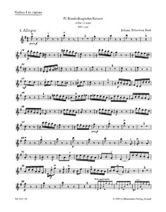 [84072] Brandenburgisches Konzert Nr. 4 G-Dur BWV 1049