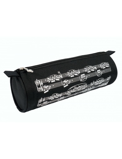 [313741] Pencil Case Sheet Music Black