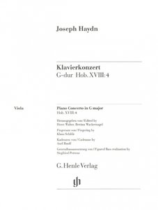 [HN-00692] Klavierkonzert G-Dur Hob.XVIII:4