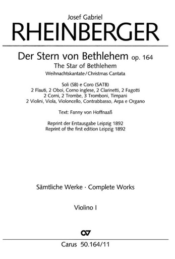 [120792] Der Stern von Bethlehem, op. 164