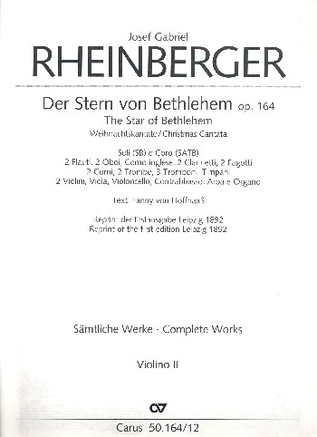 [120793] Der Stern von Bethlehem, op. 164