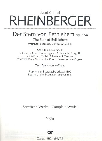 [120794] Der Stern von Bethlehem, op. 164