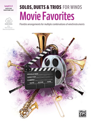 [330773] Solos, Duets & Trios for Winds: Movie Favorites (Alt-Saxophon, Bariton-Saxophon)