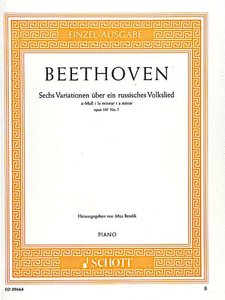 [53697] Sechs Variationen über ein russisches Volkslied a-moll op. 107 Nr. 7