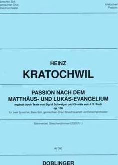 [46-00092-ST] Passion nach dem Matthäus- und Lukasevangelium, op. 170